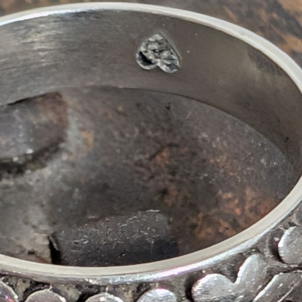 Brighton Two Love Stack Ring with Heart Design, Size 9 - Picture 5 of 6